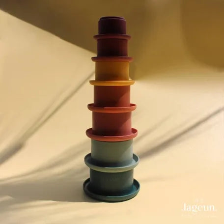 Silicone Baby Teether Stacking Cup
